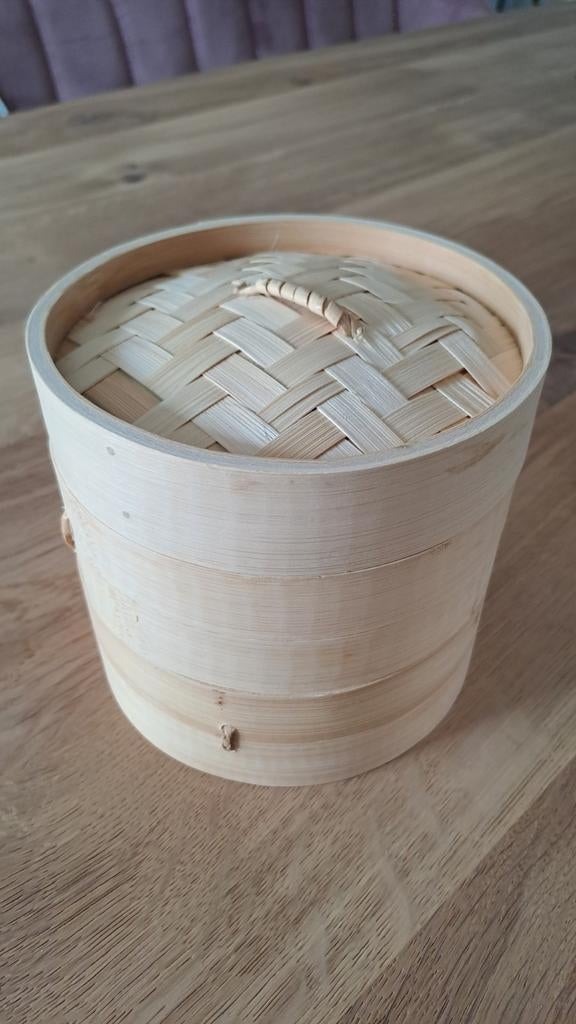 Bamboe stoommandje - Nieuw!, Huis en Inrichting, Keuken | Keukenbenodigdheden, Ophalen of Verzenden, Nieuw, Hout