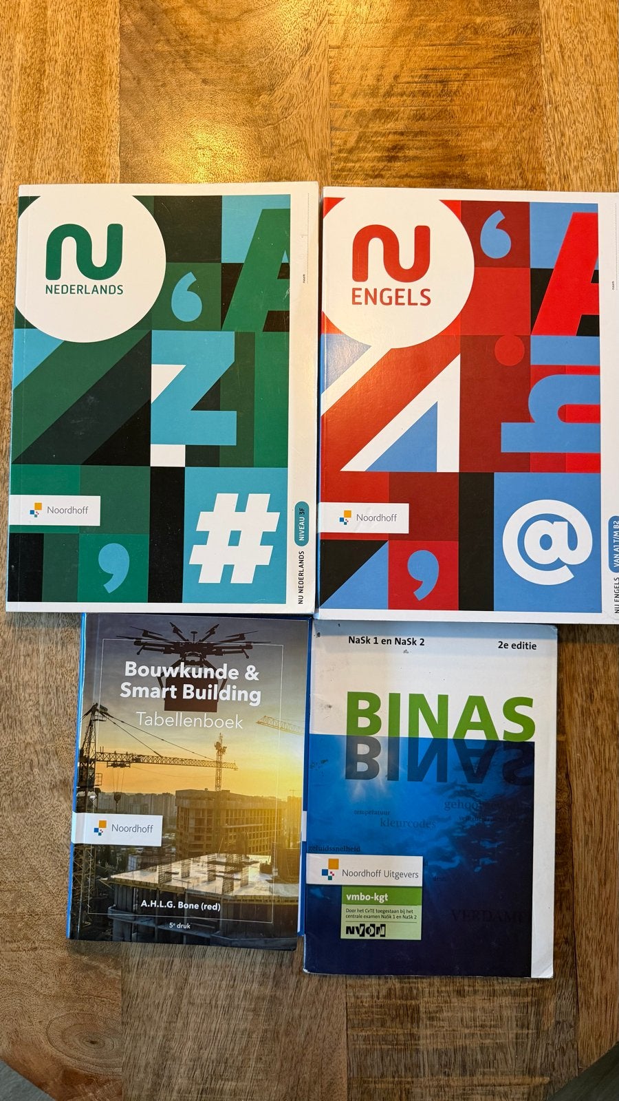 Diverse schoolboeken: Nederlands, Engels, Bouwkunde, BINAS, Ophalen of Verzenden, Beta, Nieuw, MBO
