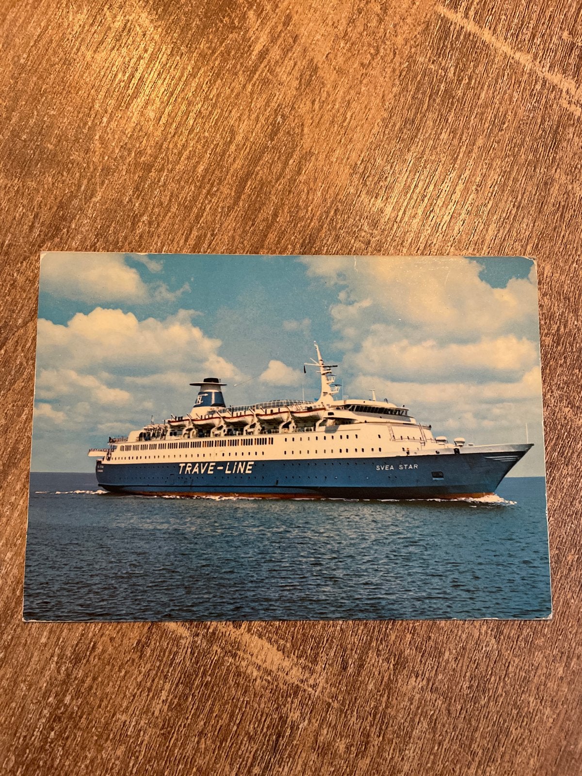 Ansichtkaart M/S Svea Star (1966) BRT Trave-Line, Ophalen of Verzenden, 1960 tot 1980, Ongelopen, Overig Europa