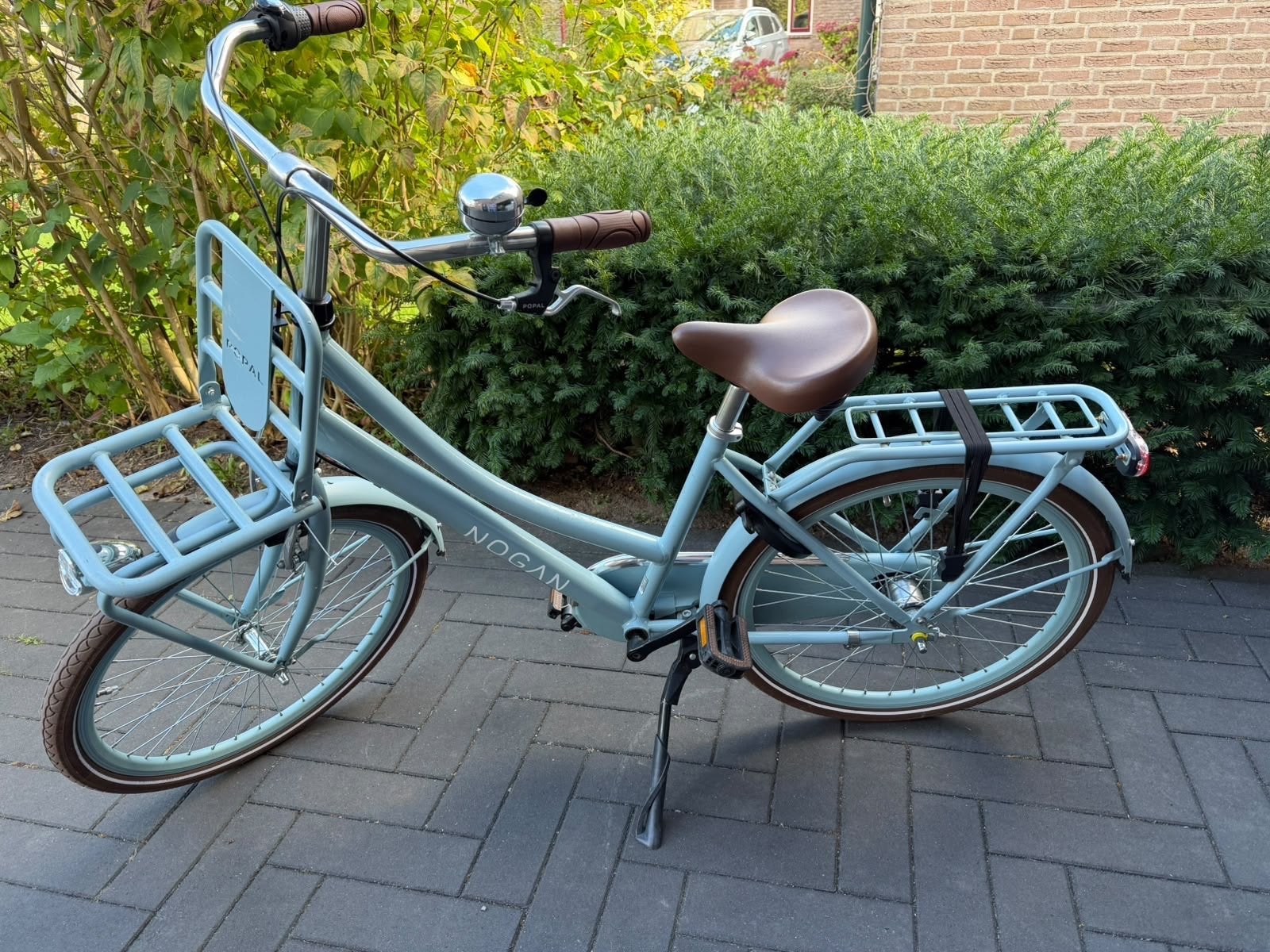 Nogan Popal Damesfiets met voordrager en 3 versnellingen, Fietsen en Brommers, Terugtraprem, Gebruikt, Versnellingen, 50 tot 53 cm