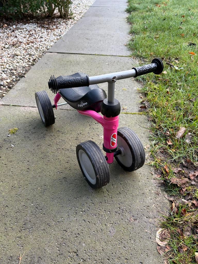 Puky Pukylino roze vierwieler, Ophalen, Zo goed als nieuw, Loopvoertuig