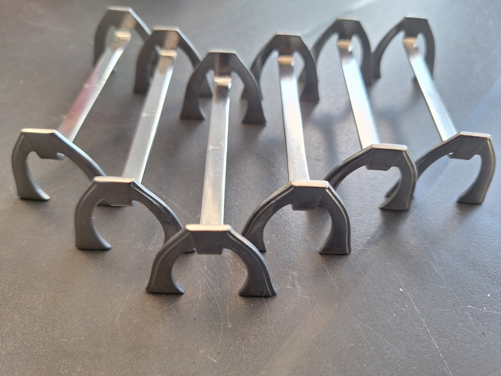 6 Art Deco messenleggers Gero Zilmeta, Antiek en Kunst, Antiek | Bestek, Ophalen of Verzenden