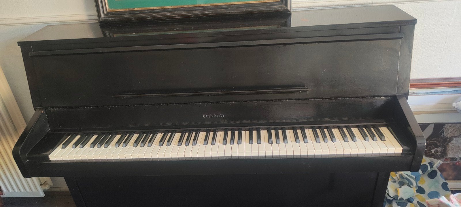 Baldwin piano zwart, Ophalen of Verzenden, Gebruikt, Zwart