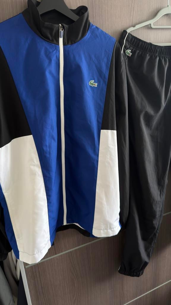 Lacoste Trainingspak Maat XL (valt als L), Maat 52/54 (L), Blauw, Overige typen, Nieuw