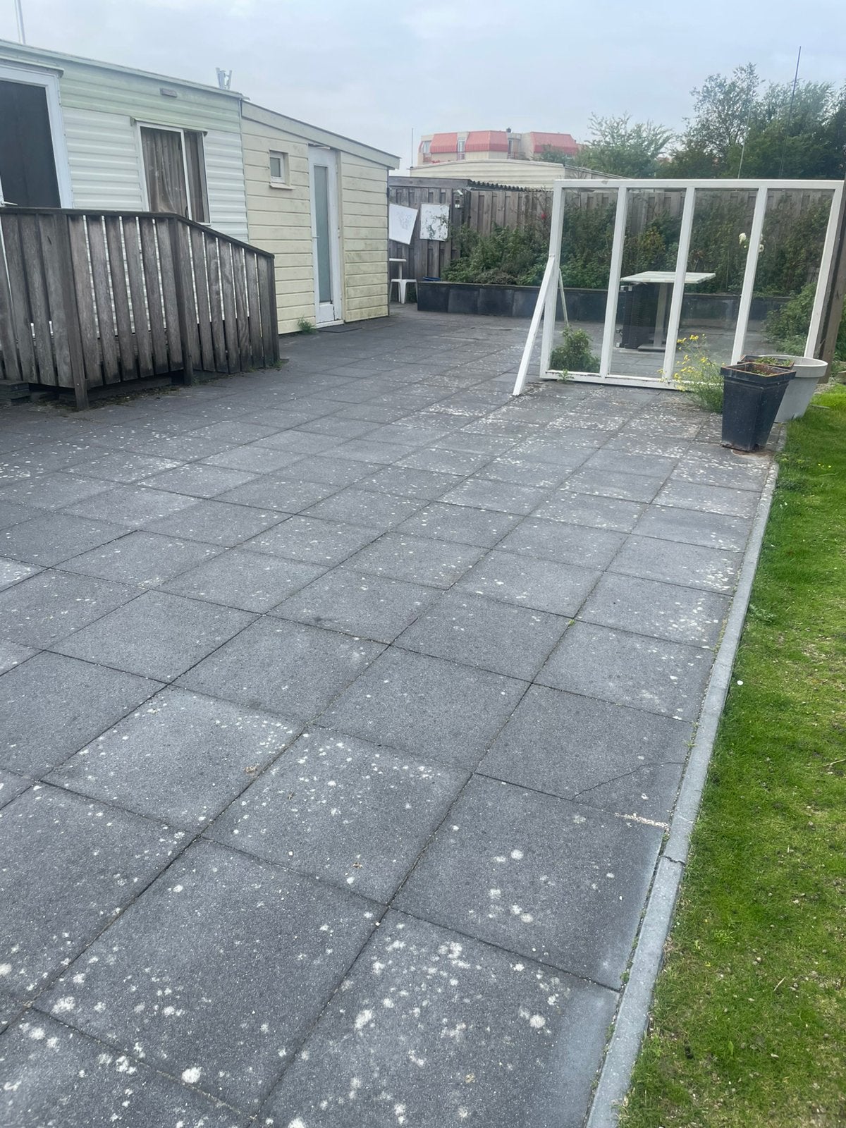 Tuintegels beton 50x50 gratis!, Tuin en Terras, Ophalen, Zo goed als nieuw, Beton, Terrastegels