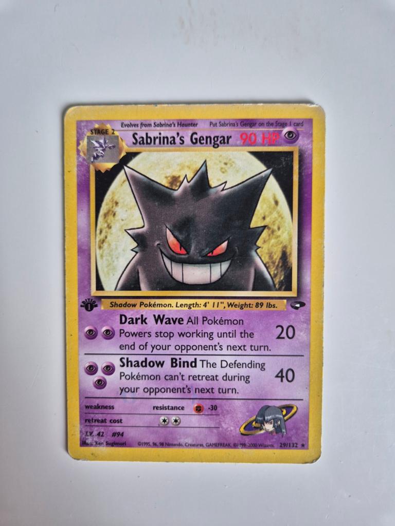 Sabrina's Gengar 1st edition, Ophalen of Verzenden, Zo goed als nieuw