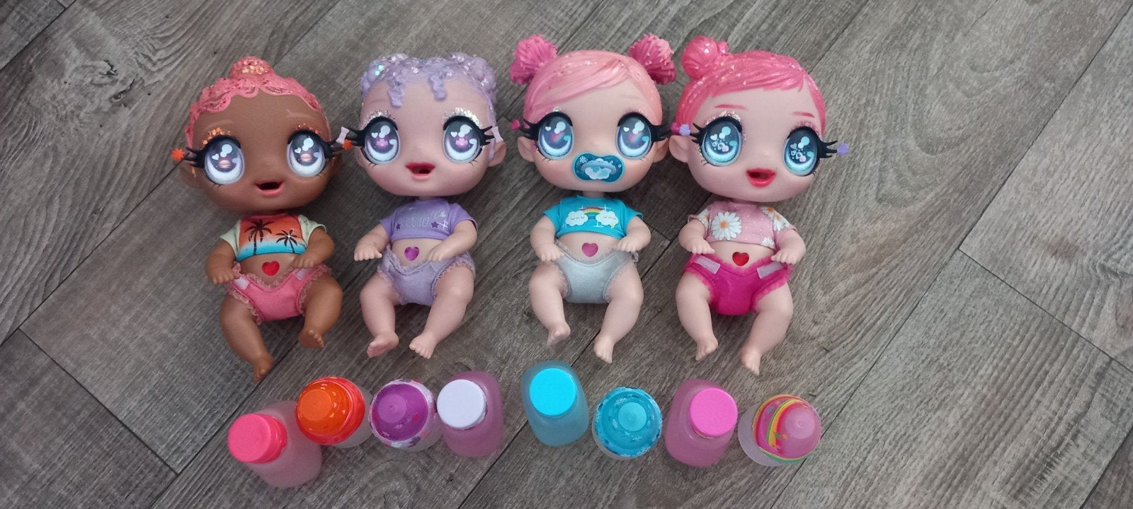 4 leuke Glitterbaby's, Ophalen of Verzenden, Babypop
