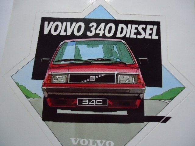 sticker oud AUTO VOLVO 340 diesel born nl fabriek oldtimer, Verzenden, Zo goed als nieuw, Bedrijf of Vereniging