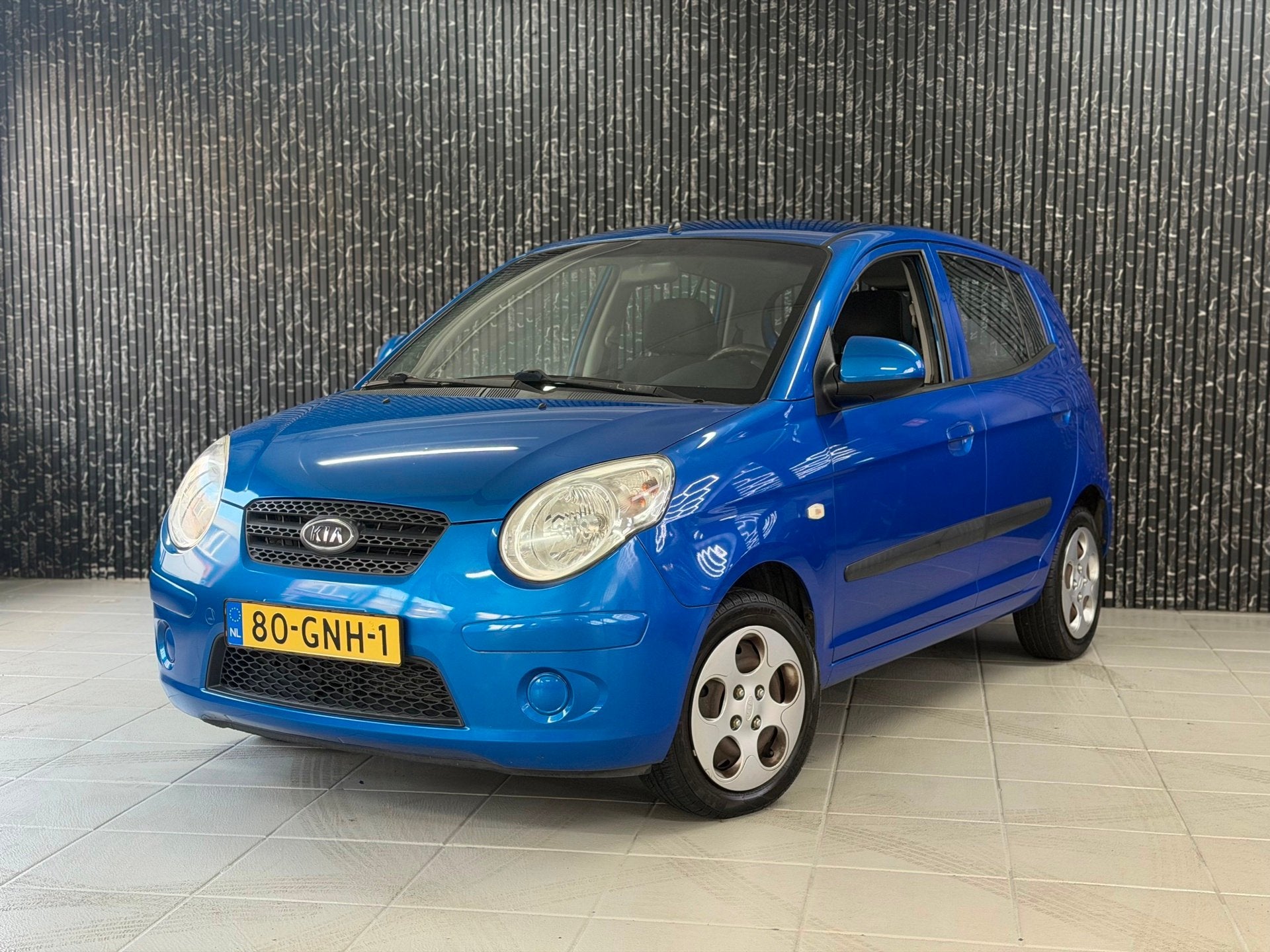 Kia Picanto 1.1 X-tra Automaat | Airco | 5DR, Auto's, Kia, Gebruikt, 4 cilinders, Blauw, Origineel Nederlands