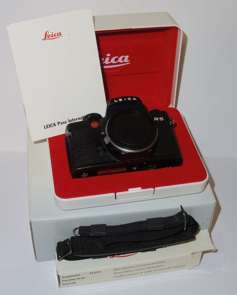 Leica R5 body - defect - incl. originele verpakking, Audio, Tv en Foto, Verzenden, Niet werkend, Spiegelreflex, Leica