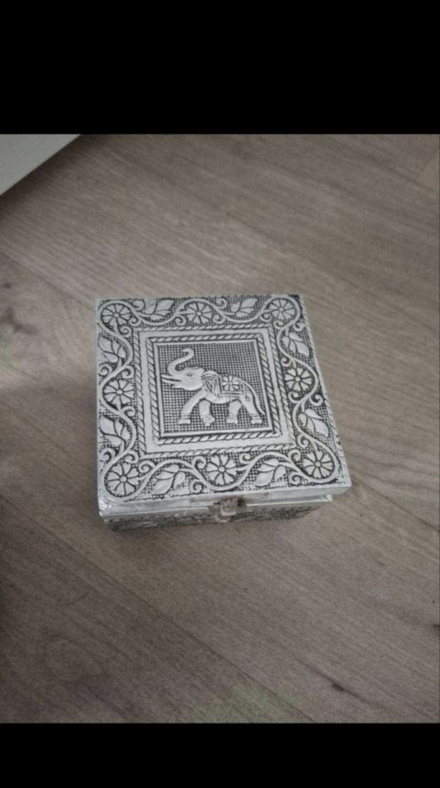 Sieradendoos targot zilver kleur olifant, Ophalen of Verzenden, Zo goed als nieuw, Overige kleuren