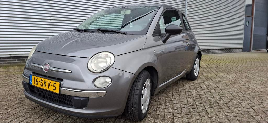 Fiat 500 1.2 C 2009 Grijs apk 2027!!!, Voorwielaandrijving, 4 cilinders, 840 kg, Leder