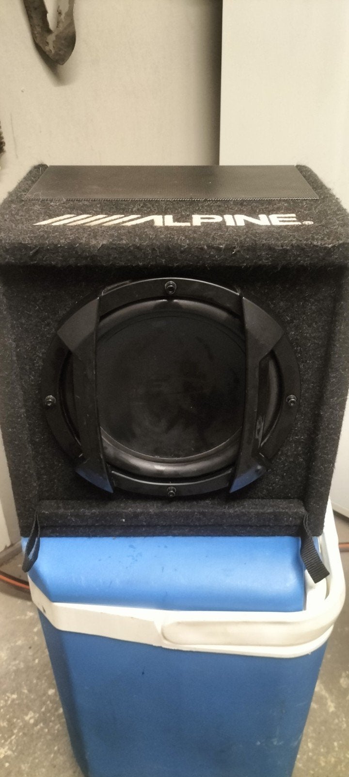 Actieve subwoofer alpine SWE, Auto diversen, Ophalen of Verzenden