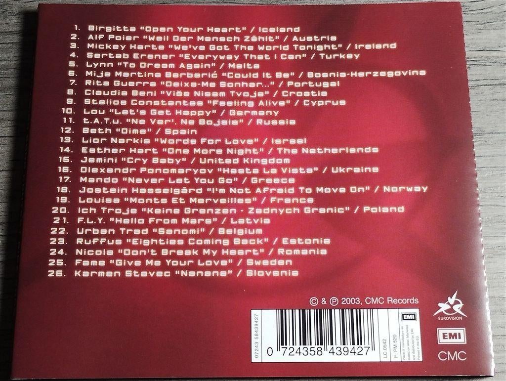 Eurovision Song Contest Riga 2003, Cd's en Dvd's, Ophalen of Verzenden, Zo goed als nieuw, Pop
