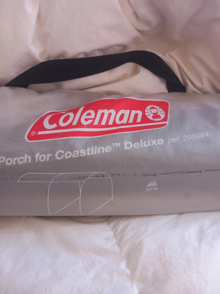 Coleman Porch Coastline Deluxe +coastline 6 pers tent black, Caravans en Kamperen, Tenten, Ophalen of Verzenden, Zo goed als nieuw