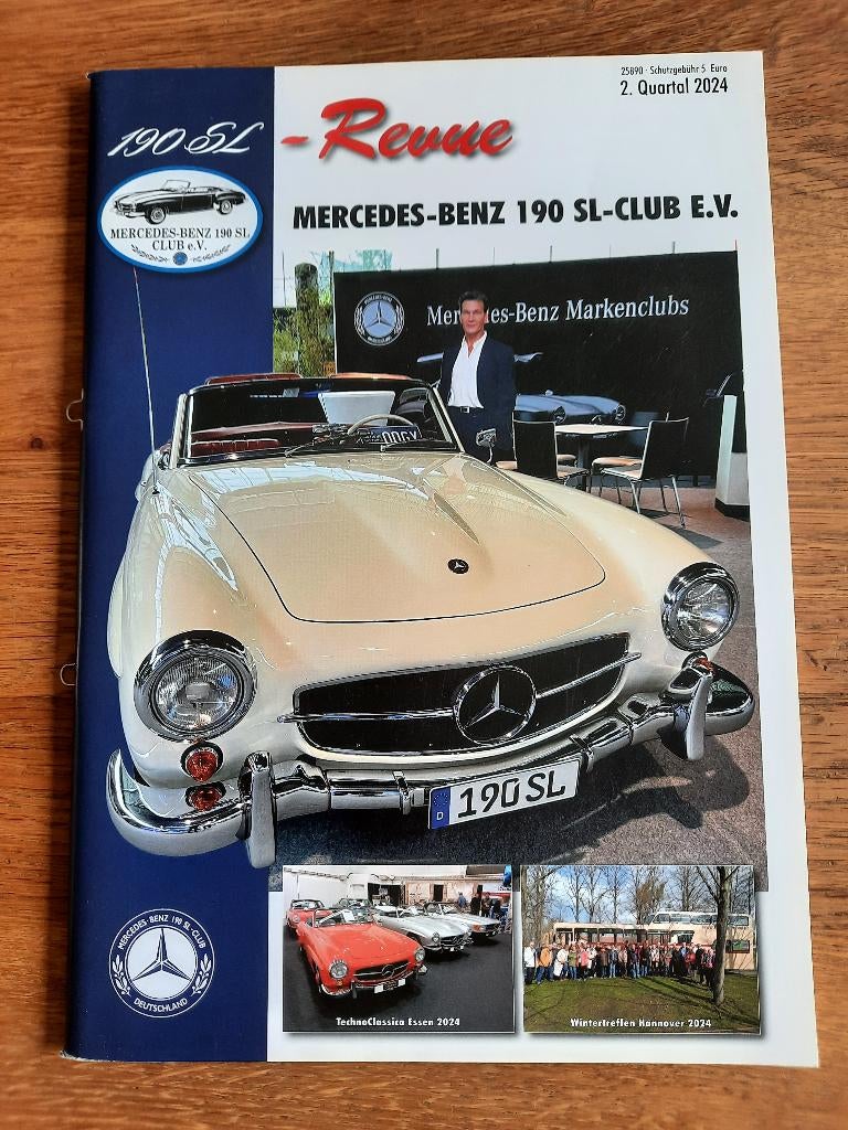 Mercedes Benz 190 sl clubblad Duitstalig 90 blz, Boeken, Ophalen of Verzenden, Zo goed als nieuw, Mercedes