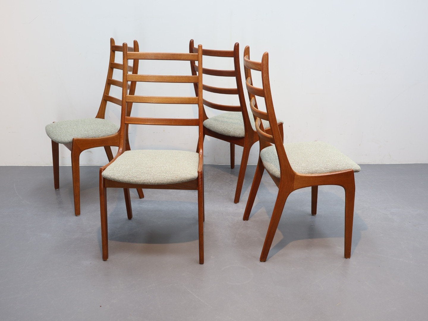 Vintage eetkamerstoelen Kai Kristiansen Korup stolefabrik, Ophalen, Overige kleuren, Korup stolefabrik, Denemarken