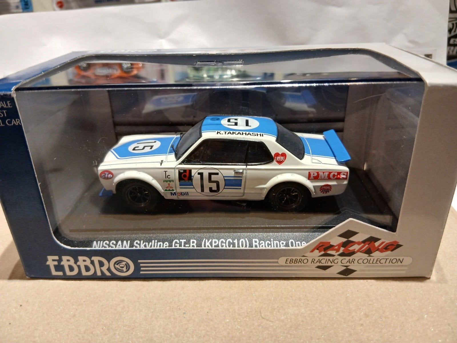 Nissan Skyline GT-R KPGC10 Racing 1:43 Ebbro 240, Ophalen of Verzenden, Nieuw, Auto, Overige merken