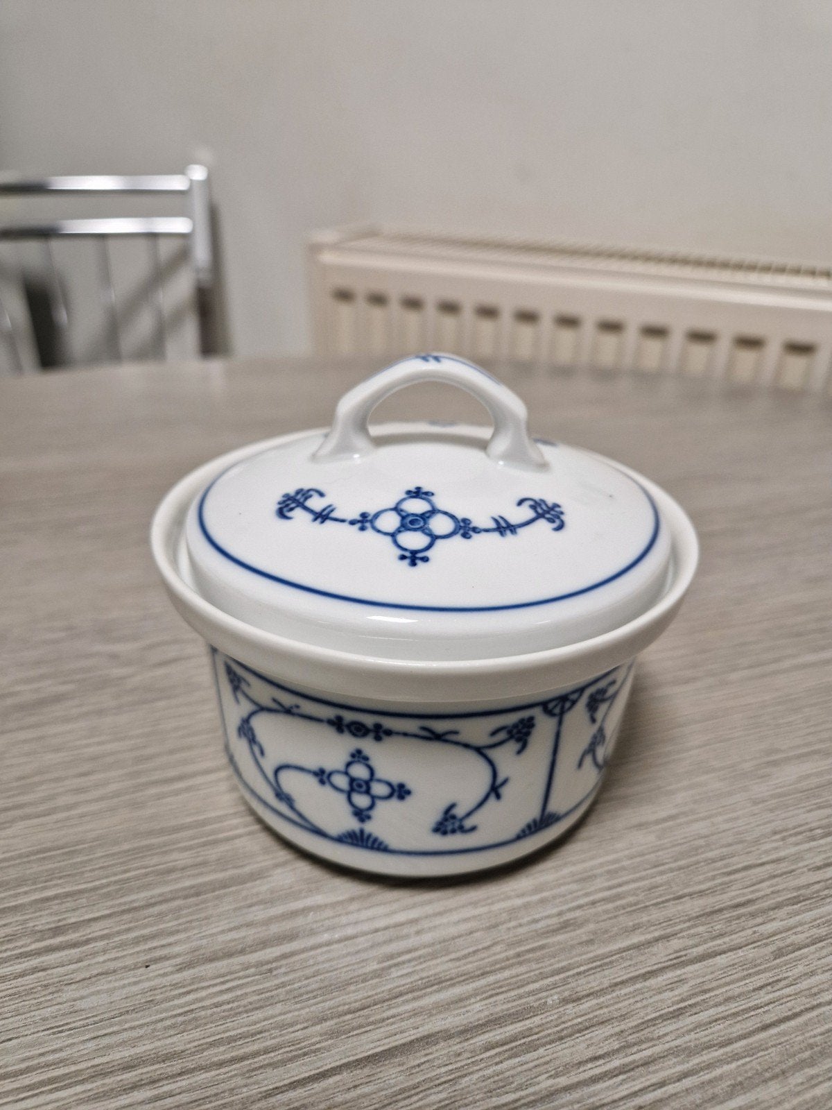 potje met deksel suiker potje jägers eisenberg  blau saks, Ophalen of Verzenden