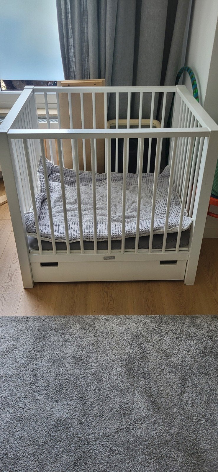 Witte box met lade, Kinderen en Baby's, Ophalen, Zo goed als nieuw, Rechthoekig, Boxkleed