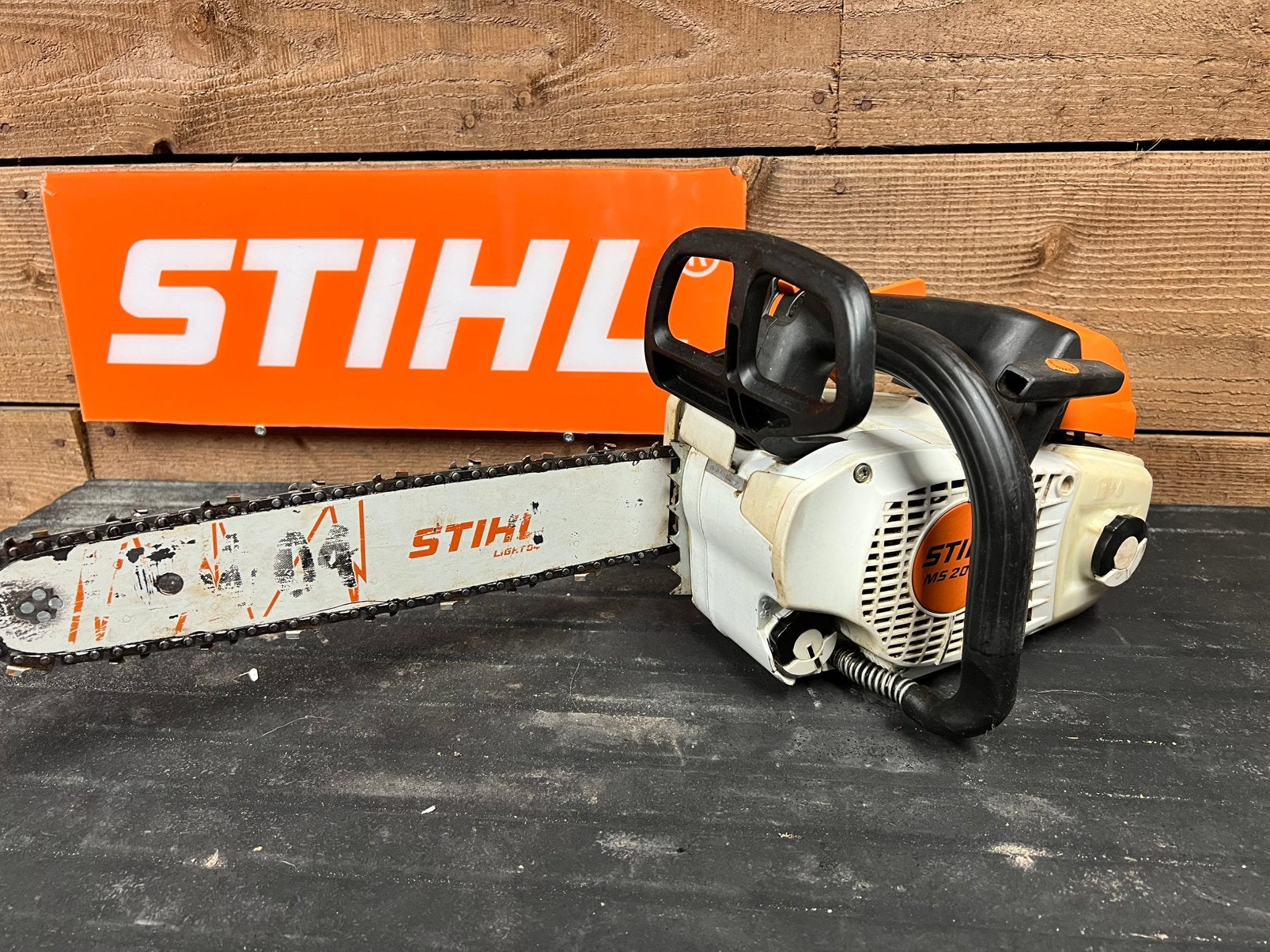 Stihl MS201TC  Kettingzaag  Bekijk de video, Tuin en Terras, Gebruikt, Ms201TC, Stihl, Ophalen of Verzenden
