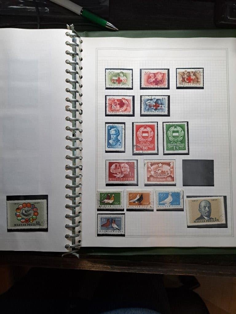 HONGARIJE postzegels 1957 zie foto, Ophalen of Verzenden, Gestempeld