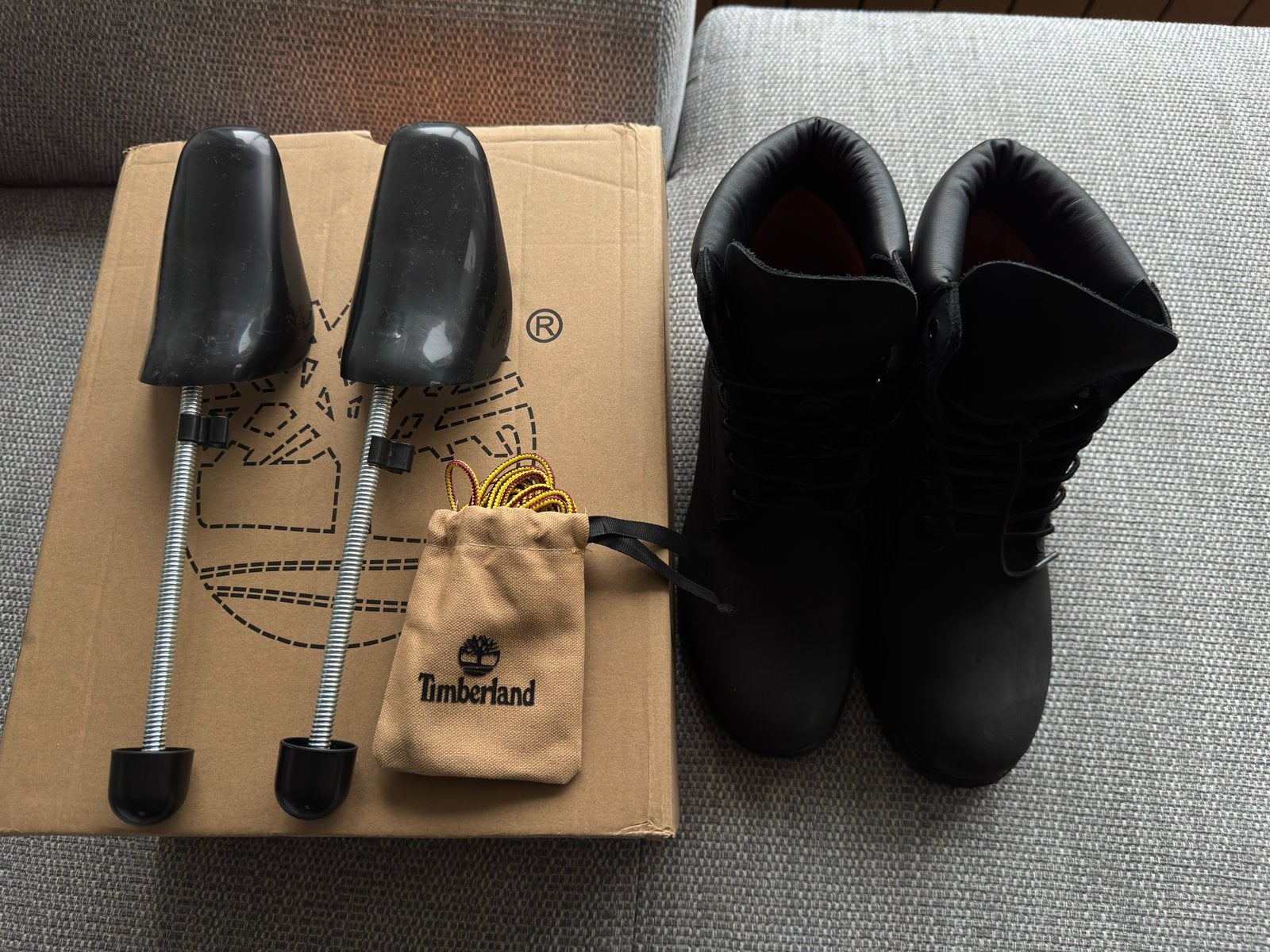 Black Timberland Boots, Verzenden, Bruin, Boots
