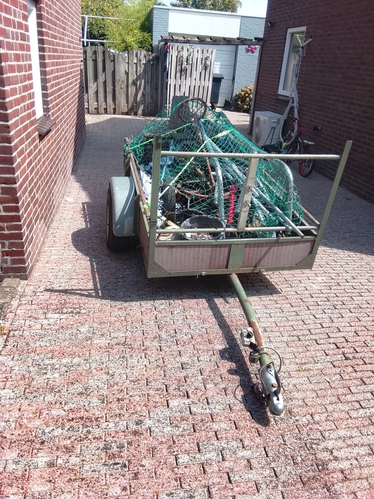 aanhanger met oud ijzer, Doe-het-zelf en Verbouw, Metalen, Ophalen of Verzenden
