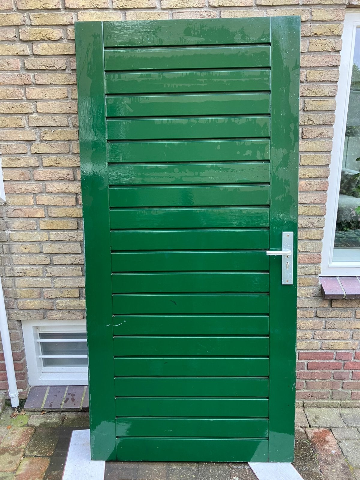 Hardhouten tuindeur schuurdeur garagedeur buitendeur 103cm, 100 tot 120 cm, Gebruikt, Overige typen, Ophalen of Verzenden