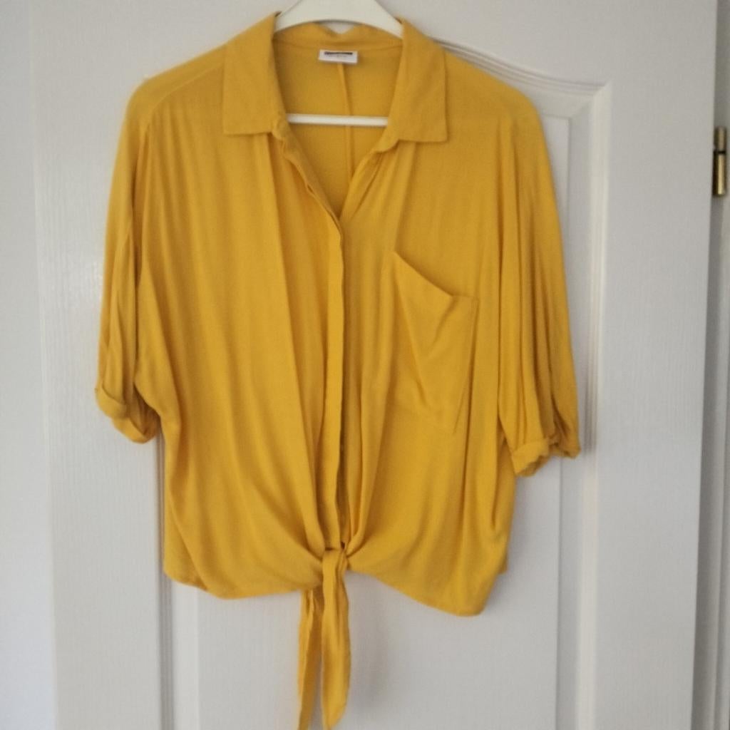 Noisy may okergeel blouse mt m  zgan  zomers, Kleding | Dames, Blouses en Tunieken, Maat 38/40 (M), Geel, Ophalen of Verzenden
