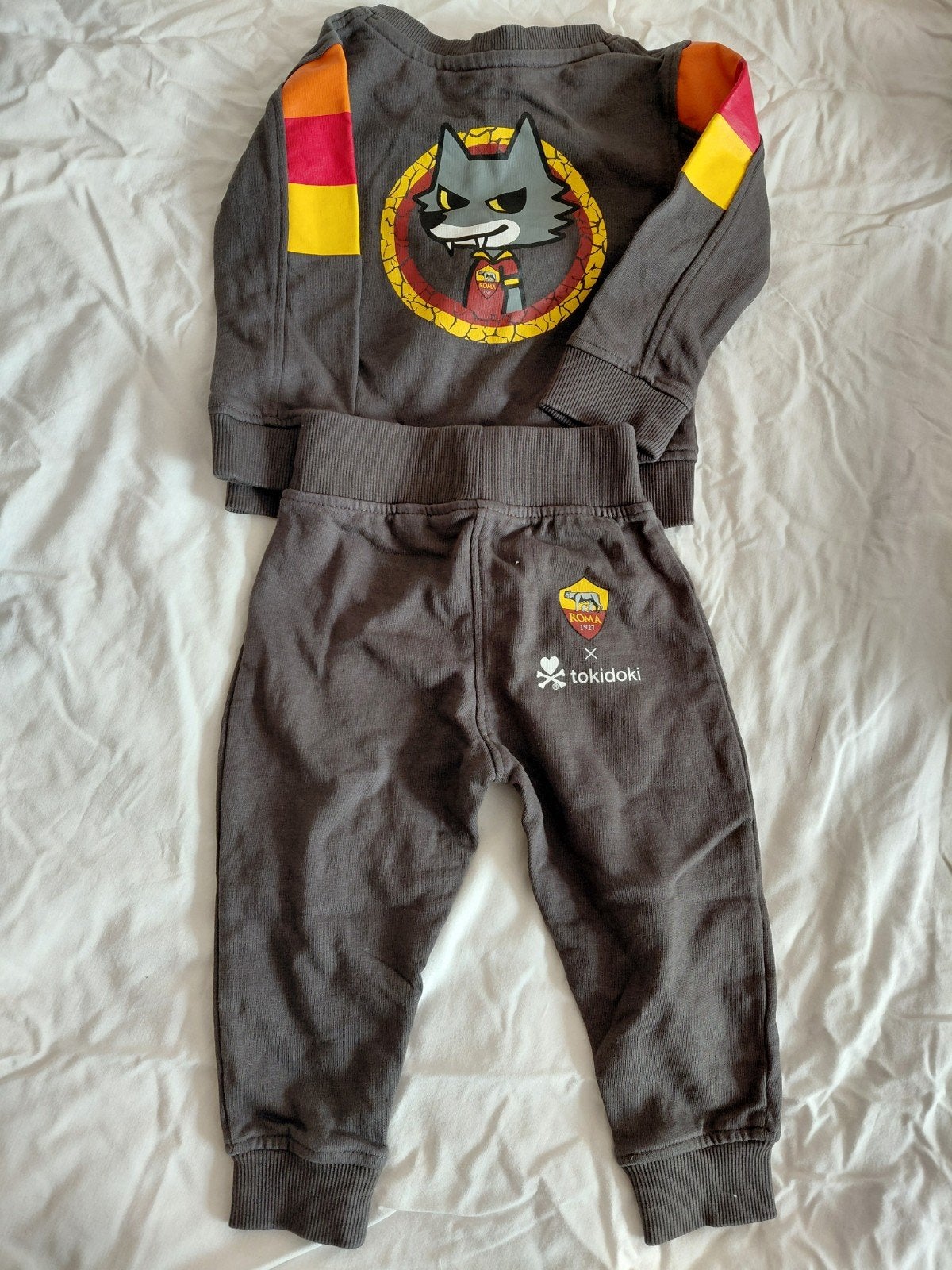 AS Roma x Tokidoki trainingspakje 9-12 maanden, Ophalen of Verzenden, Gebruikt, AS Roma x Tokidoki, Jongetje of Meisje
