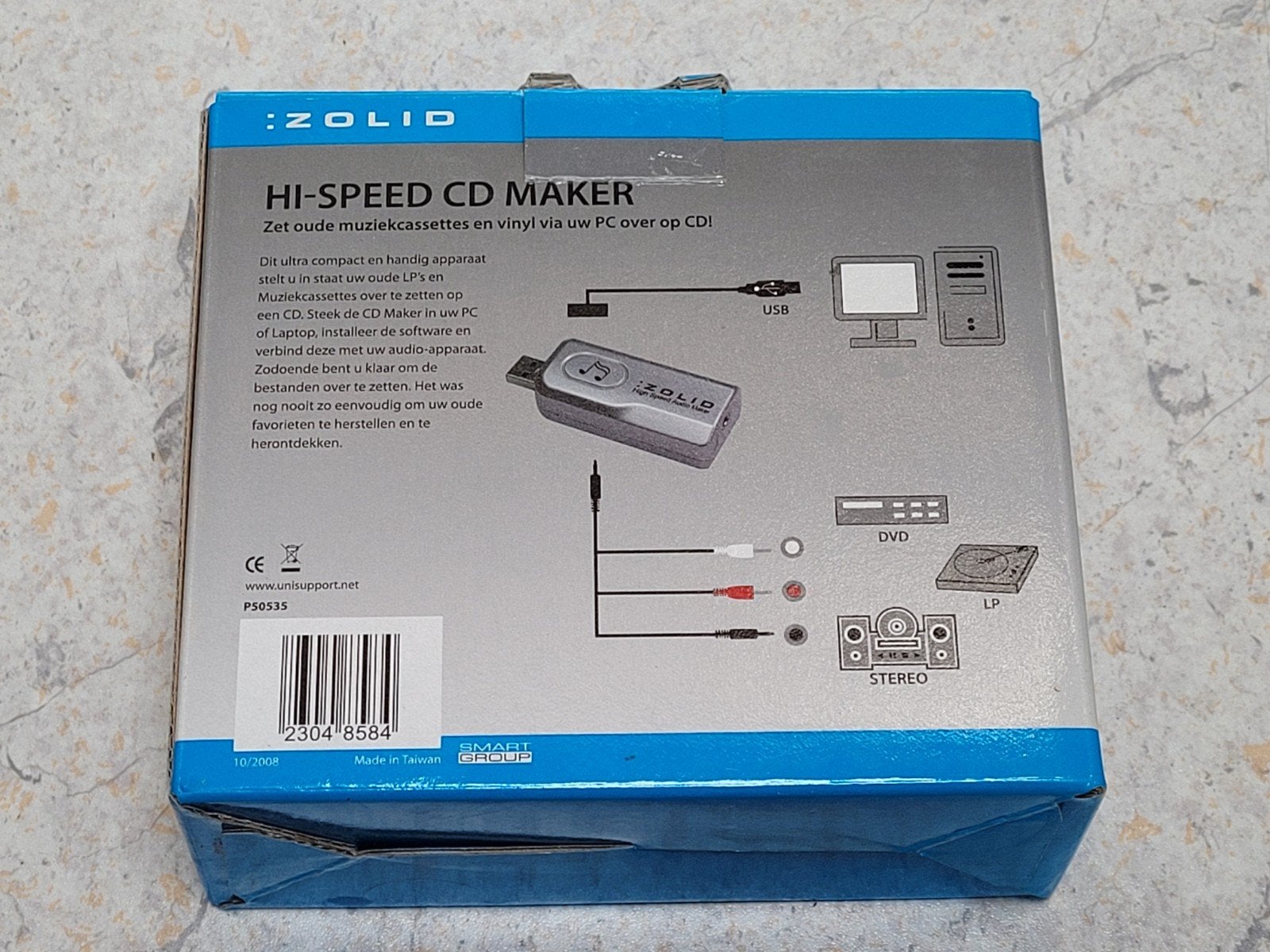 Zolid Hi-Speed CD Maker: Cassette/Vinyl naar PC/CD, Zolid, Onbekend, Nieuw, Ophalen of Verzenden