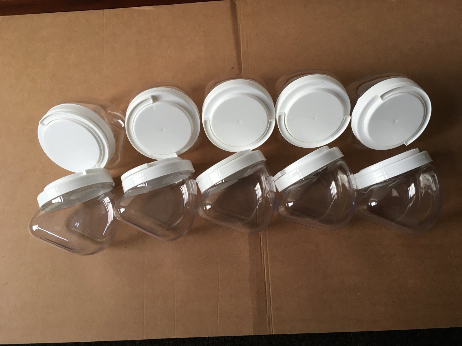 10 Plastic Vershoud Voorraadpotten, Kunststof, Nieuw, Ophalen of Verzenden, Voorraadpot