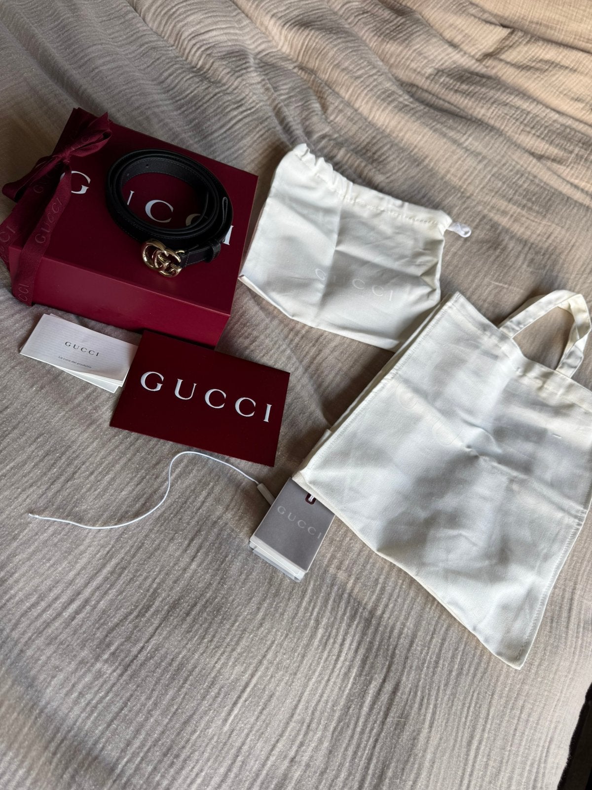 Gucci GG marmont thin belt maat 90, Ophalen of Verzenden, Zo goed als nieuw, Zwart, 80 tot 90 cm