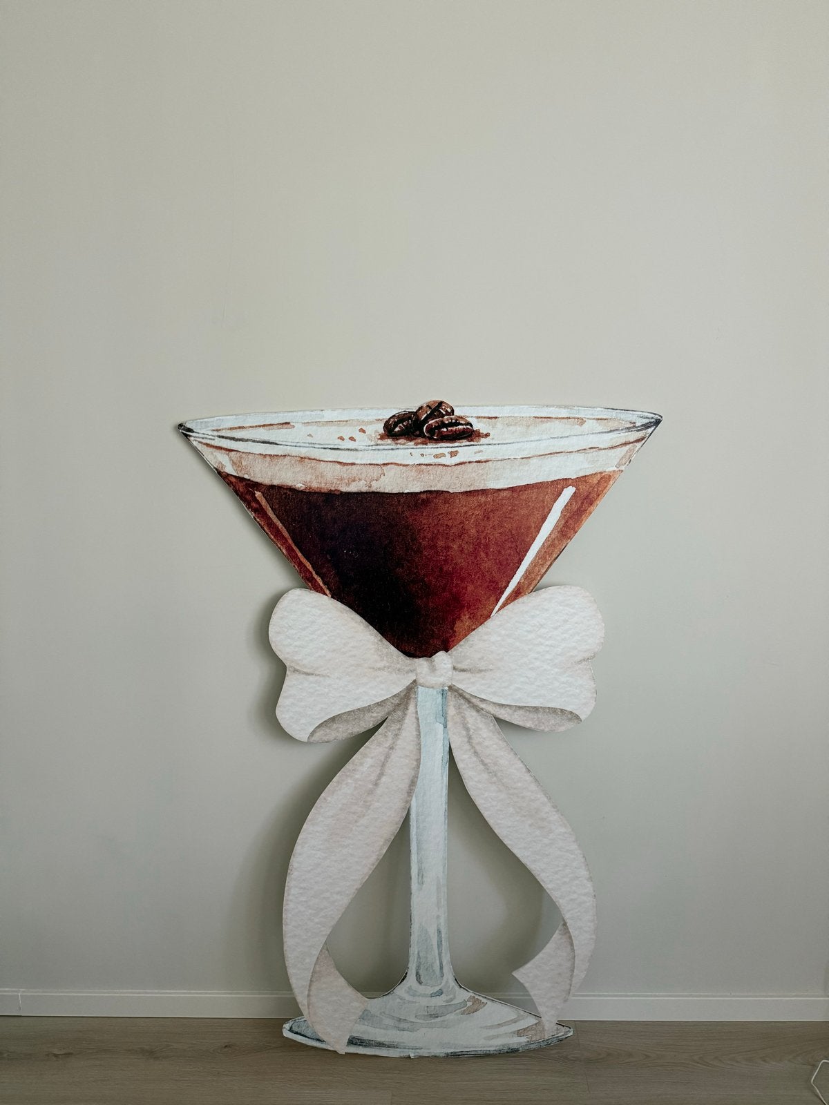 Espresso Martini Cutout 1.30m, Ophalen, Zo goed als nieuw, Versiering, Overige