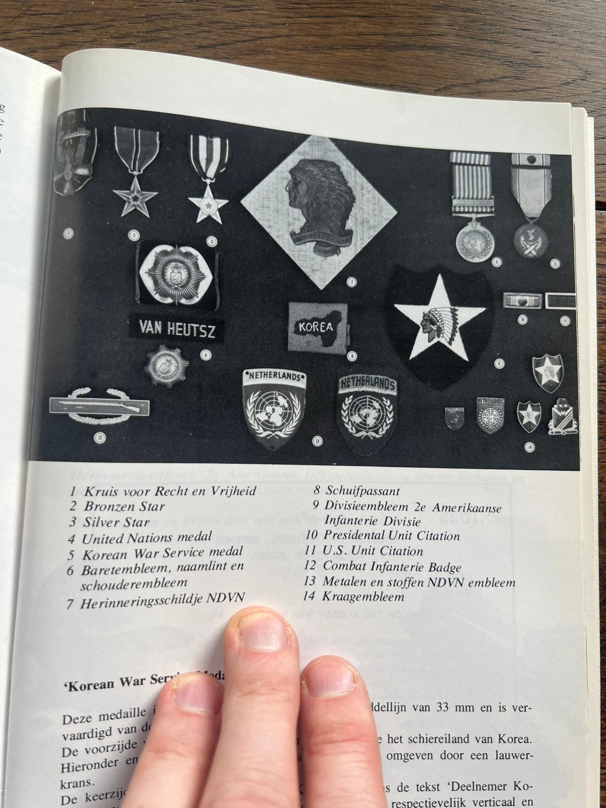 Naslagwerk Nederlands oa NDVN Emblemen uniform etc Korea, Verzamelen, Verzenden, Nederland, Embleem of Badge