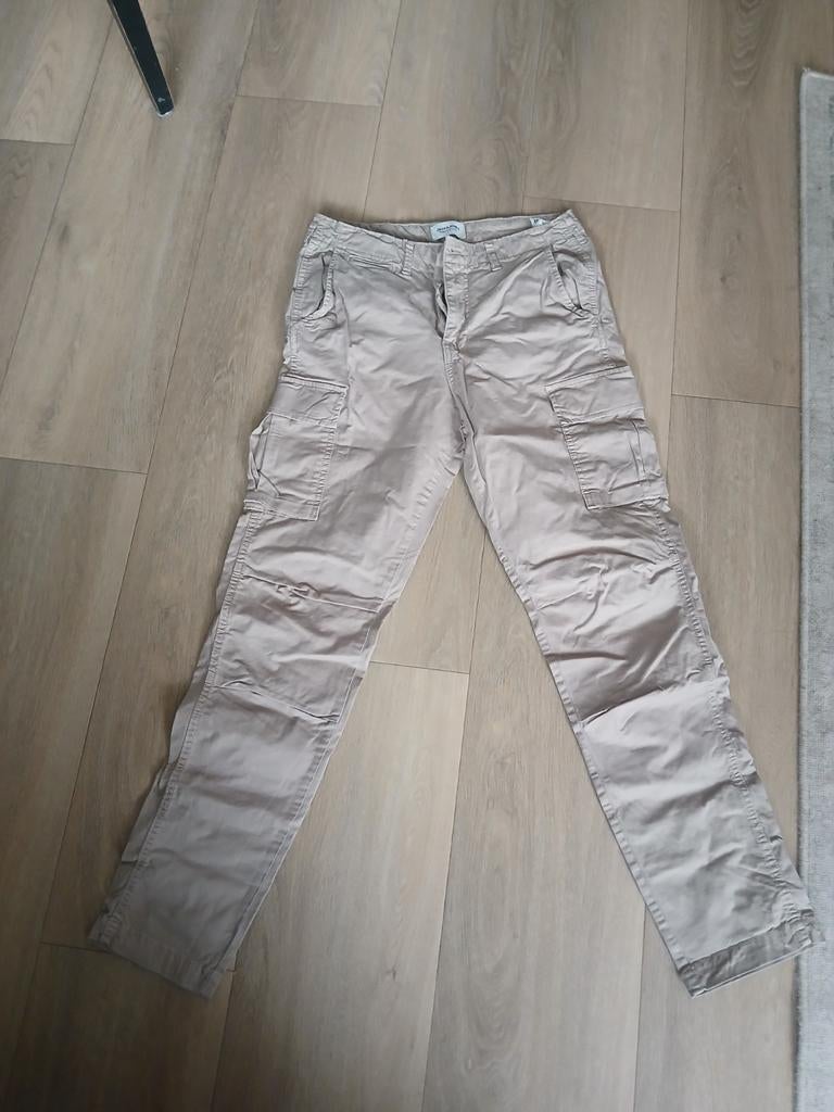 Baggy broek camelkleur jack &jones, Kleding | Heren, Ophalen of Verzenden, Zo goed als nieuw, Blauw