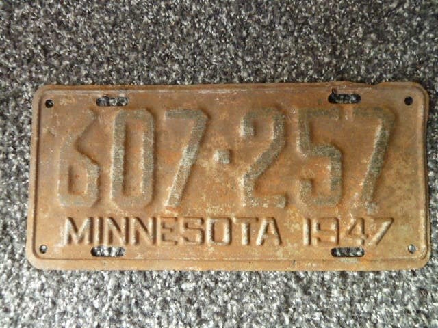 Kentekenplaat licenseplate Montana 1947 USA, Verzenden, Gebruikt, Auto's
