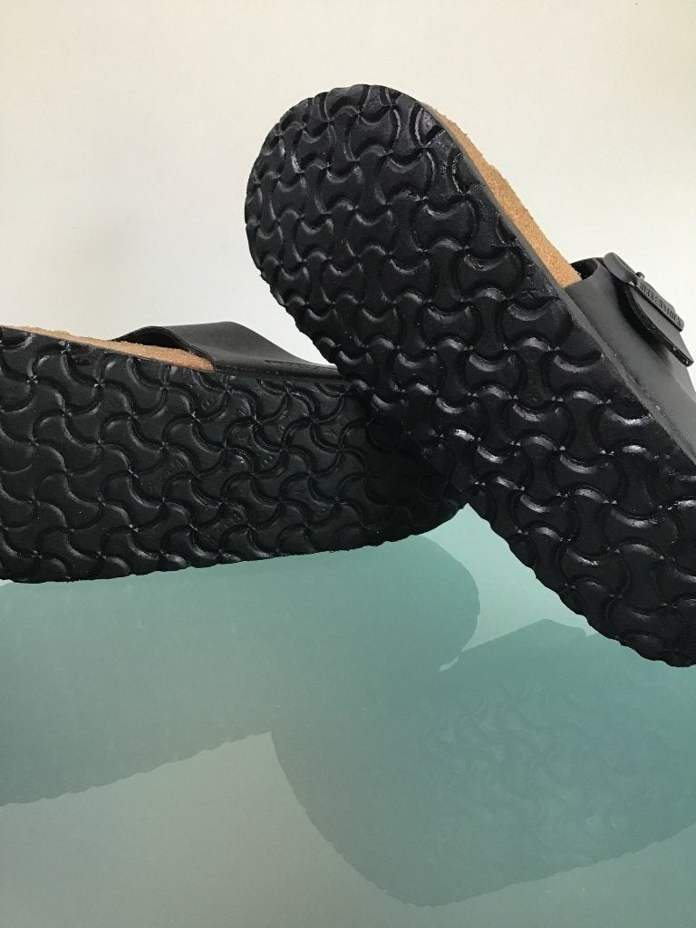 Birkenstock 44 zwarte slippers | Ramses | Gratis verzenden, Slippers, Verzenden, Zwart, Zo goed als nieuw