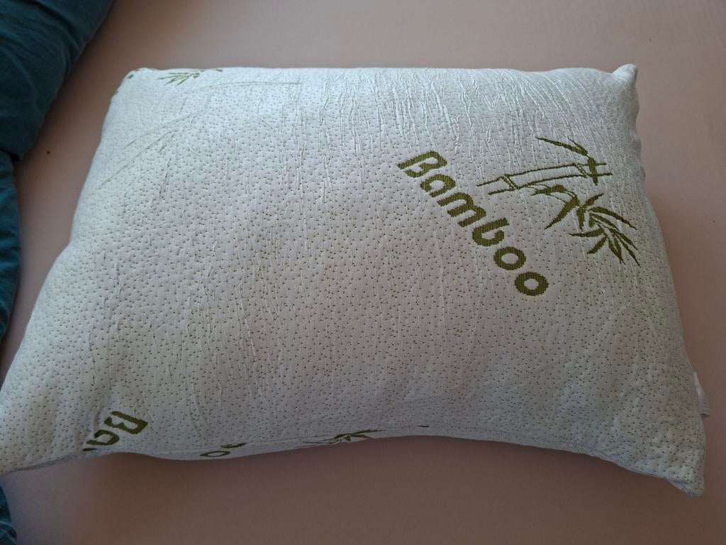 Gloednieuw Bamboe Kussen - Ideaal voor een goede nachtrust, Ophalen, Nieuw, Wit, Rechthoekig
