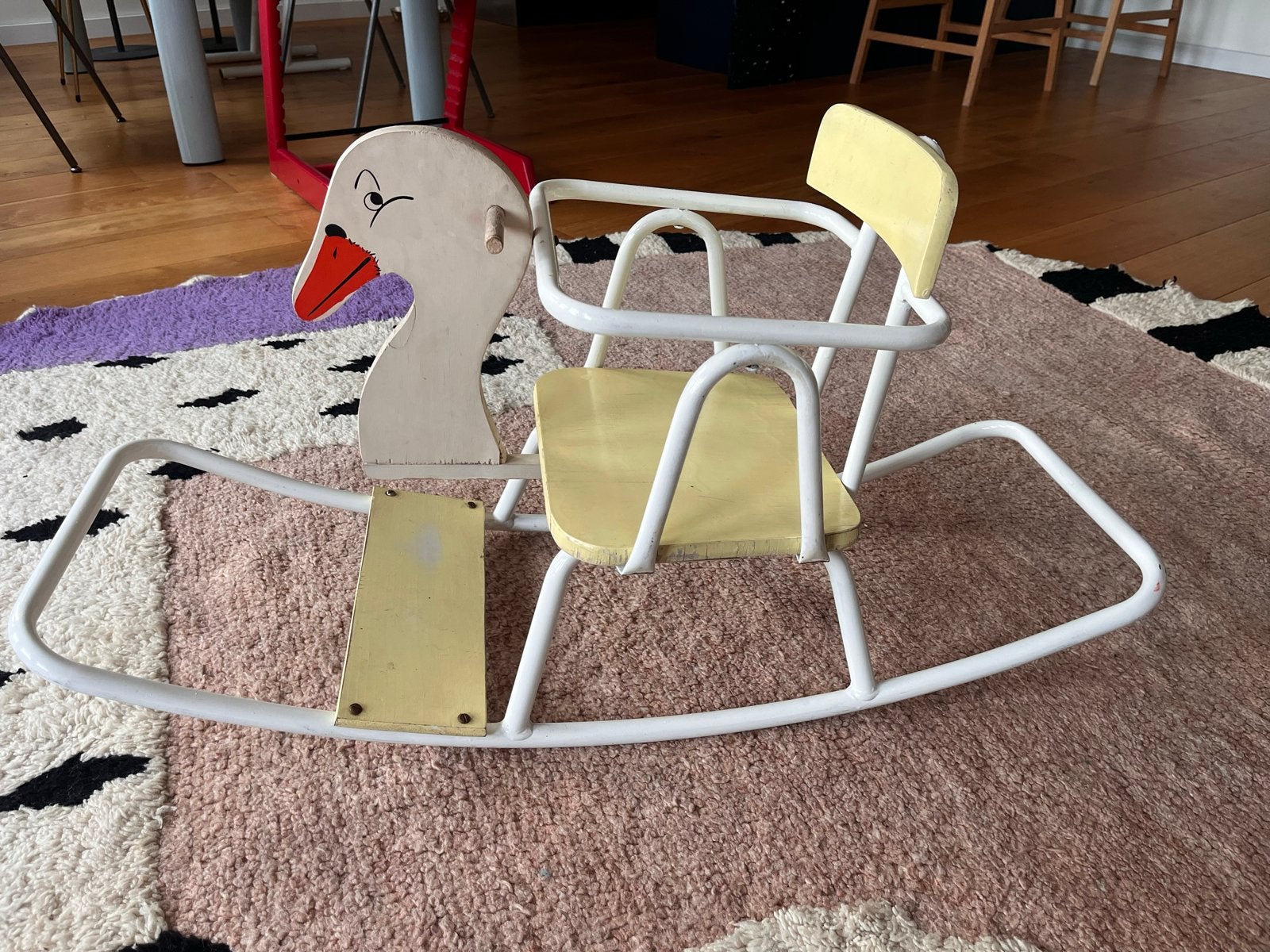 Vintage schommelzwaan, Kinderen en Baby's, Speelgoed | Overig, Gebruikt, Jongen of Meisje, Ophalen