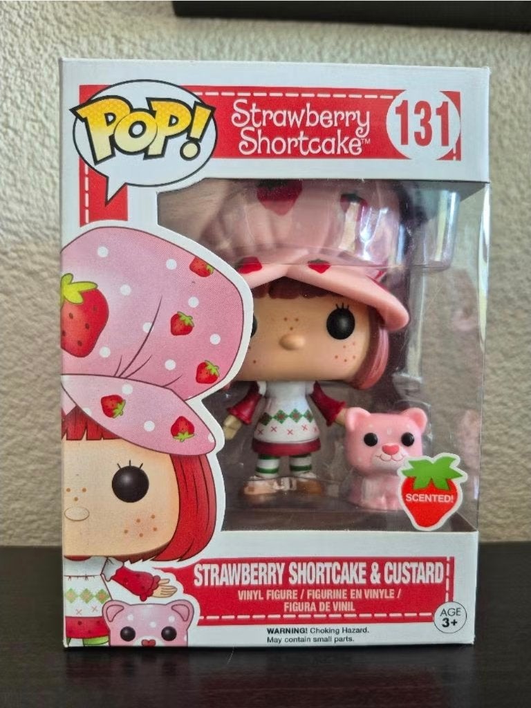 Funko Pop Strawberry Shortcake & Custard 131, Ophalen of Verzenden, Zo goed als nieuw