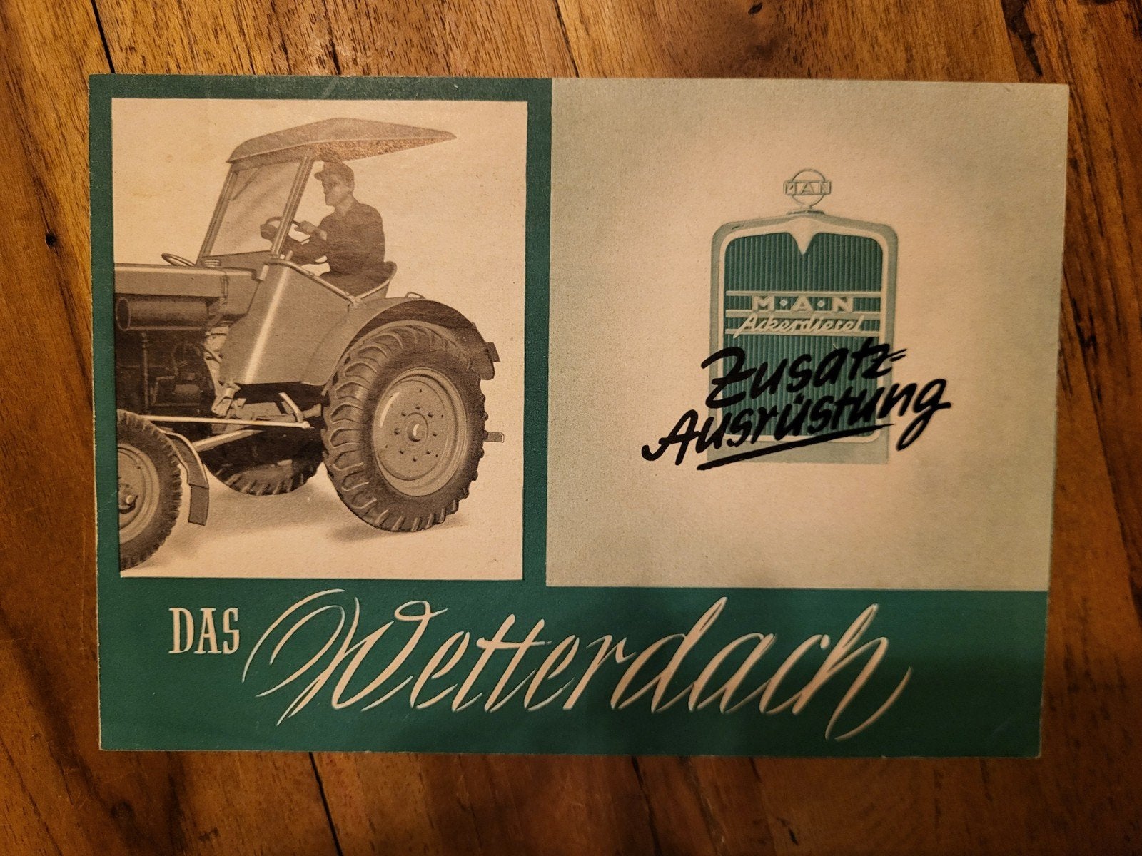 tractor folder MAN das wetterdach, Ophalen of Verzenden