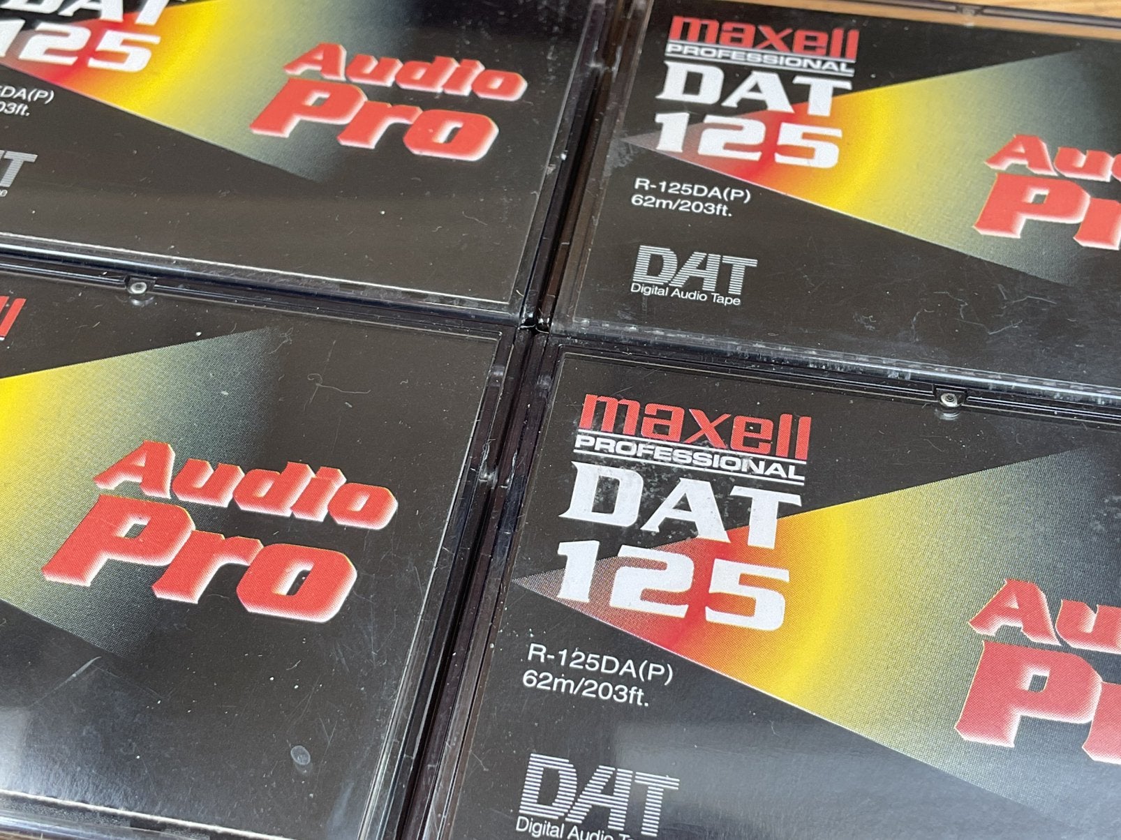Maxell DAT125 Professional Audio Pro digital cassette 4x, Ophalen of Verzenden, Gebruikt, Overige genres, 2 t/m 25 bandjes