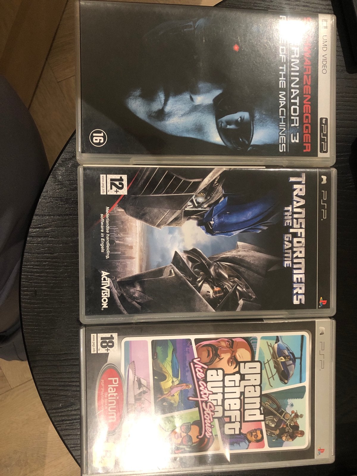 PSP Games: Terminator 3, Transformers, GTA Vice City Stories, Gebruikt, Vanaf 18 jaar, 1 speler, Ophalen