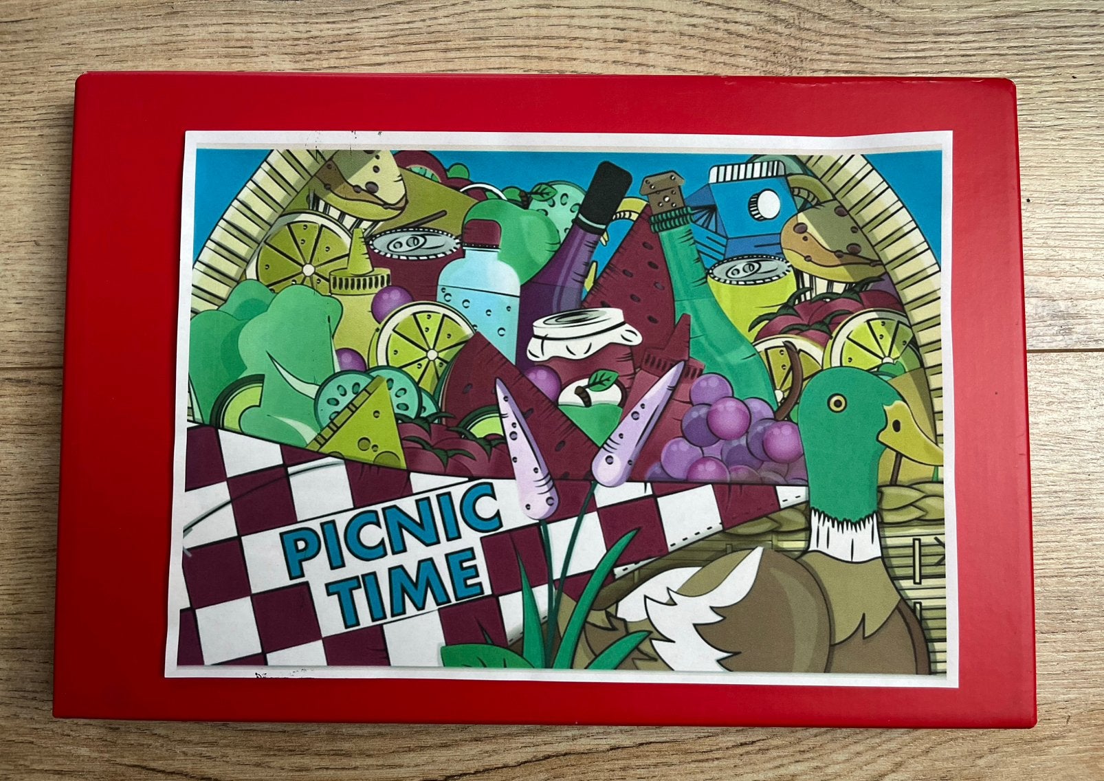 Puzzelbox puzzel 1000 stukjes Picnic Time, Ophalen of Verzenden, 500 t/m 1500 stukjes, Zo goed als nieuw