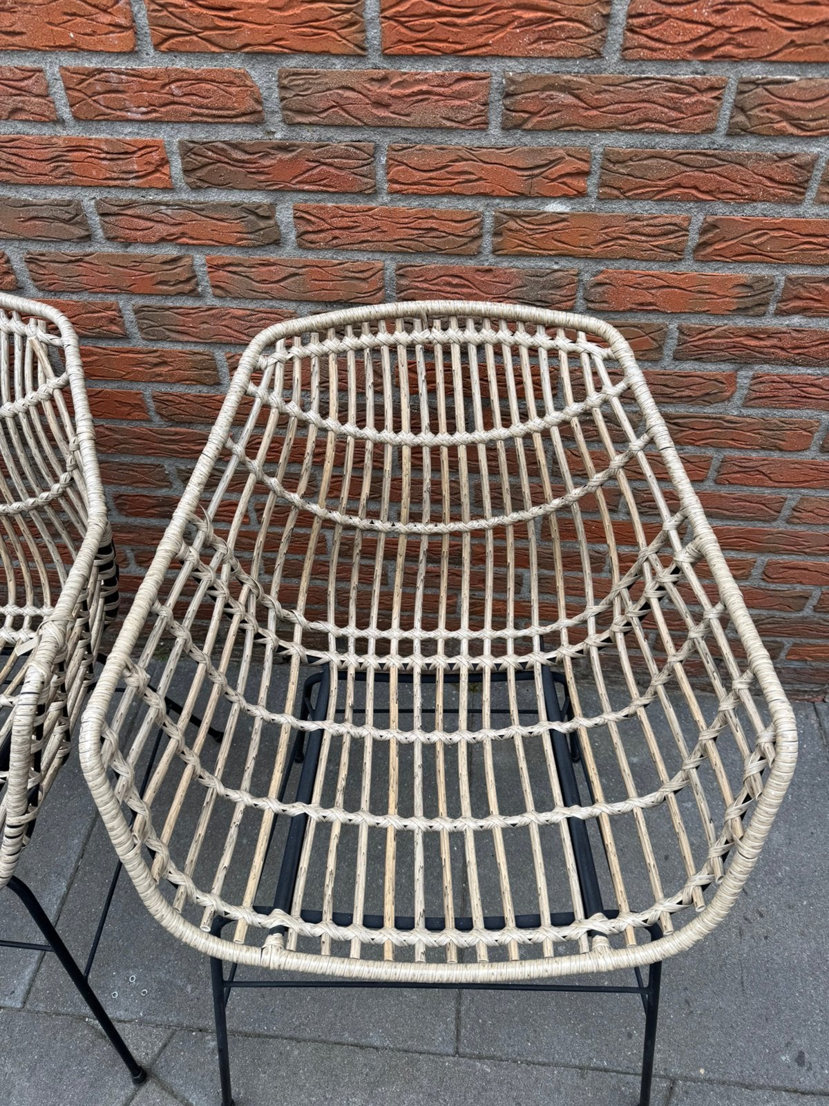 Tuinstoelen Jysk 3 stuks, Ophalen, Zo goed als nieuw, Kunststof