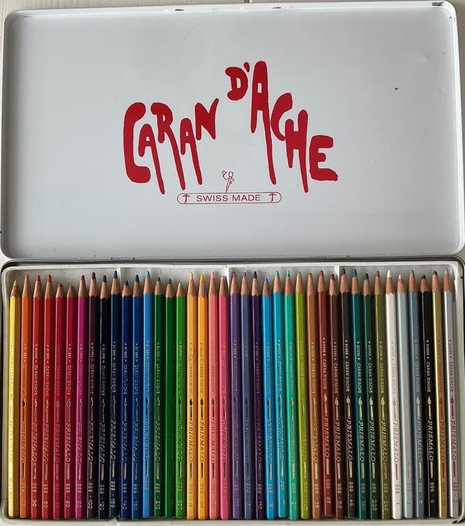 Caran d’Ache prismalo aquarelle potloden oden, Ophalen, Gebruikt, Potlood of Stift
