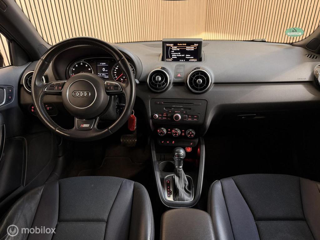Audi A1 Sportback 1.4 TFSI 185pk S-Line SCHAALSTOELN DAB PDC, Euro 5, Zwart, 4 cilinders, Leder