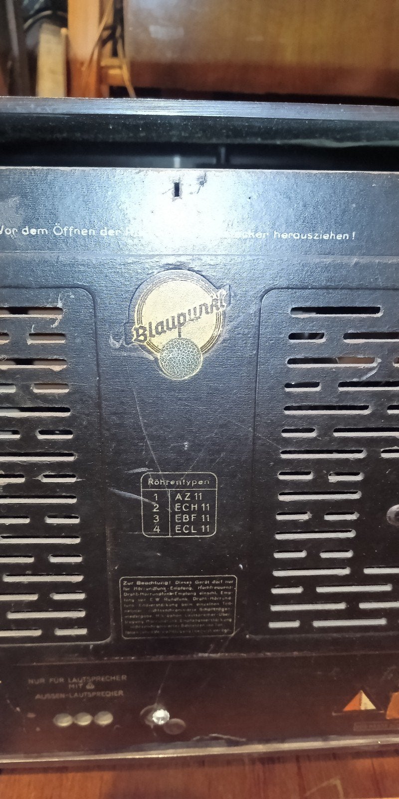 Vintage Blaupunkt buizenradio - Klassieke radio, Ophalen of Verzenden, Gebruikt, Radio